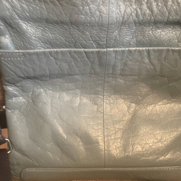 White Stuff Leather Navy crossbody handbag - Picture 3 of 10